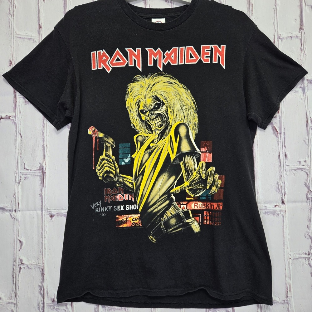 Iron Maiden T-Shirt Black Book of Souls World Tour 2017 Graphic Band Mens Size M